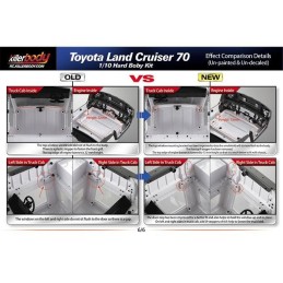 Carrosserie 1/10 Toyota Land Cruiser LC70 313mm Official Licensed Version 2 Killerbody