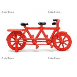Mini Vélo Tamdem rouge déco scale BoomRacing