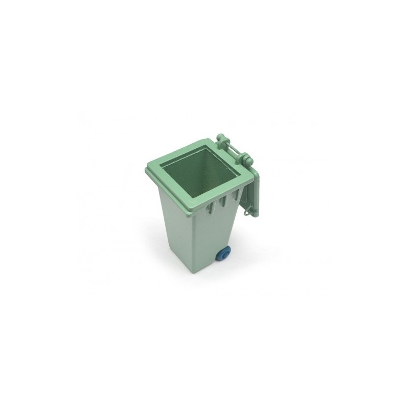 Container a poubelle vert déco garage BoomRacing