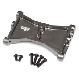 Renfort de chassis arrière alu Gun métal pour TRX-4 Team Raffee