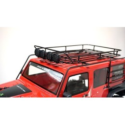 Galerie de toit  roll cage métal avec leds pour Jeep Yeah Racing