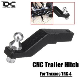 Crochet d'attelage métal noir trailer pour TRX-4 Team DC