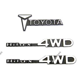 Plaque Logo métal Tamiya Hilux  et Bruiser  CChand